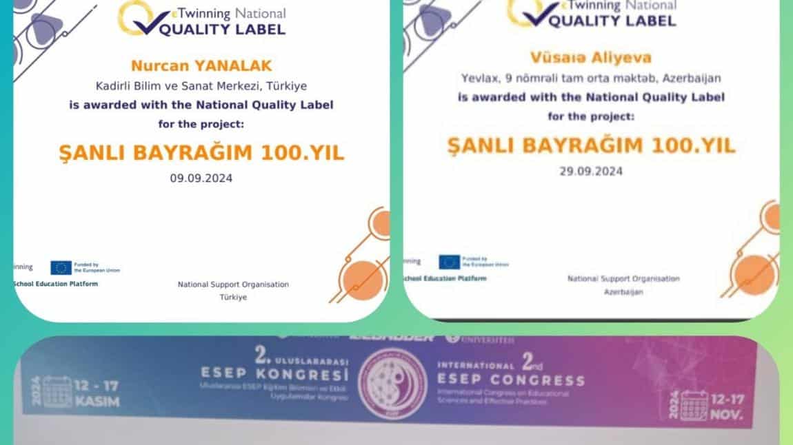 Şanlı Bayrağım 100. Yıl E_Twinning Projesi